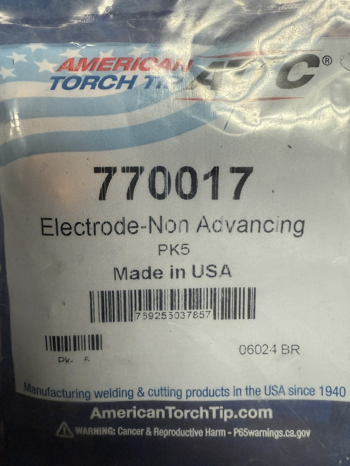 American Torch Tip 770017 Electrode, 770017,Pk5