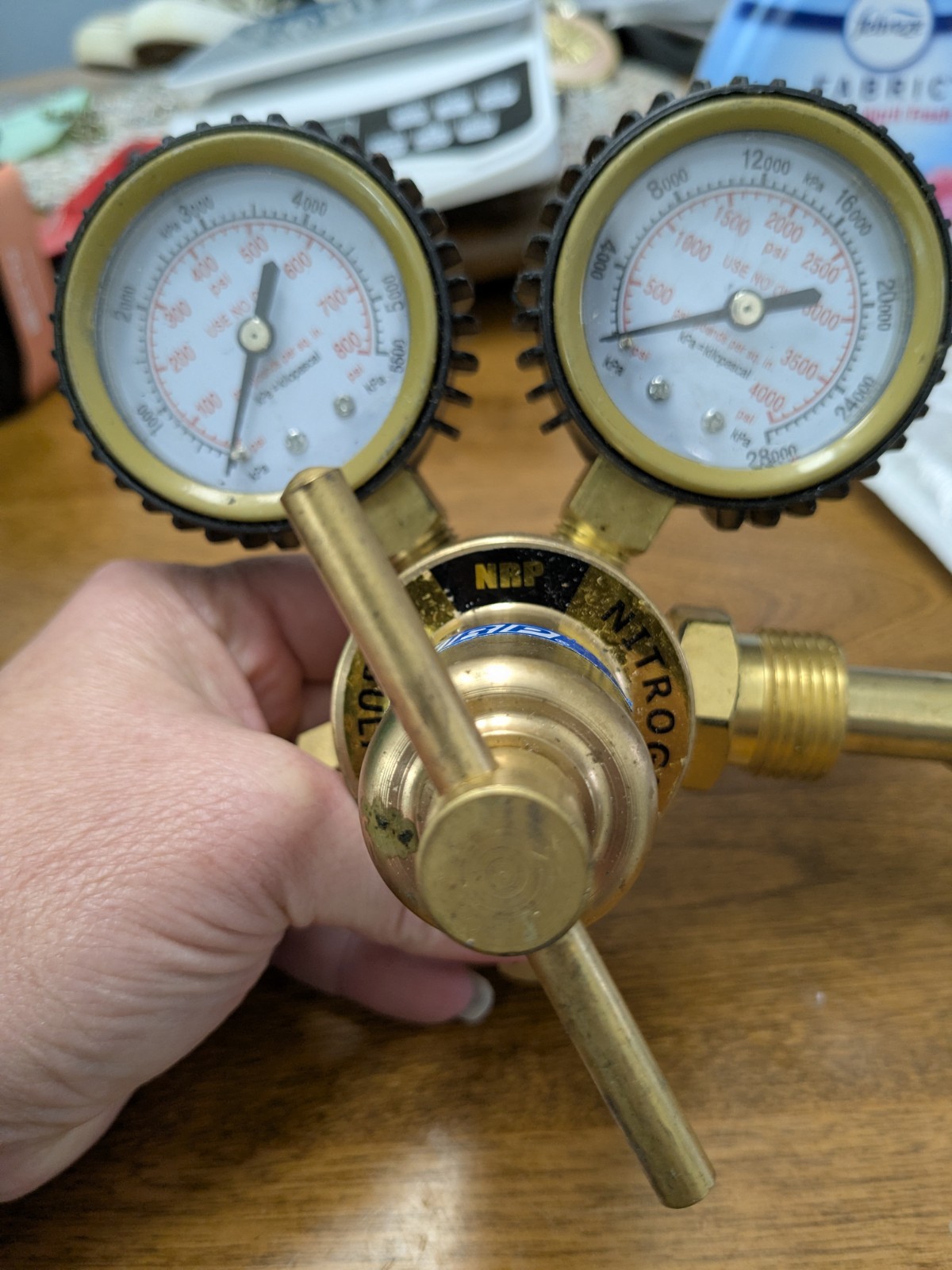 NRP EN-850F Nitrogen Gas Regulator 850 PSI HVAC Refrigeration CGA-580