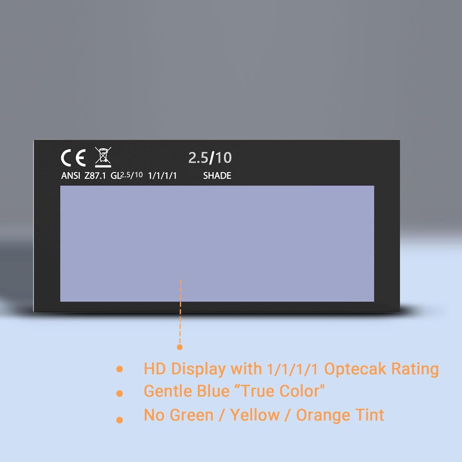 Auto Darkening HD Welding Lens Replacement True Color Filter 2 X 4.25 X 0.2 Fits