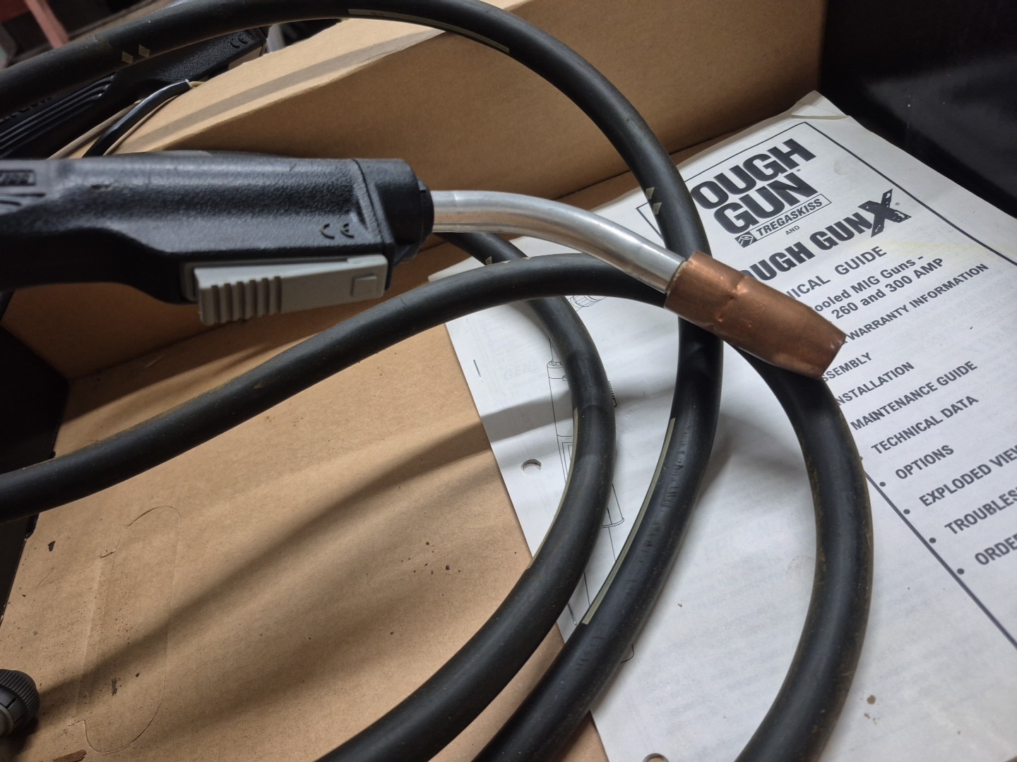 Tregaskiss Tough Gun X 12′ Corded 200AMP Model # XS1812. For Mig Guns..