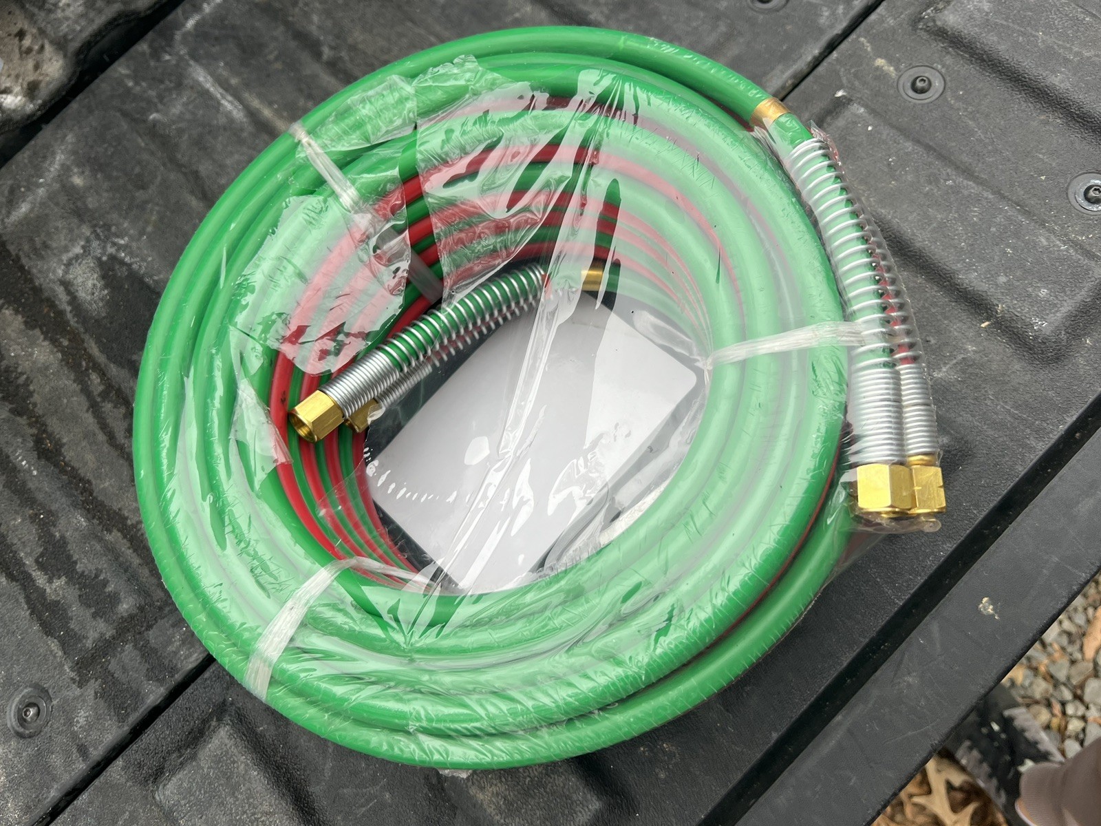 RX WELD 50 FT 1/4″ Oxy Acetylene Welding Hose with 9/16″-18 B Fittings