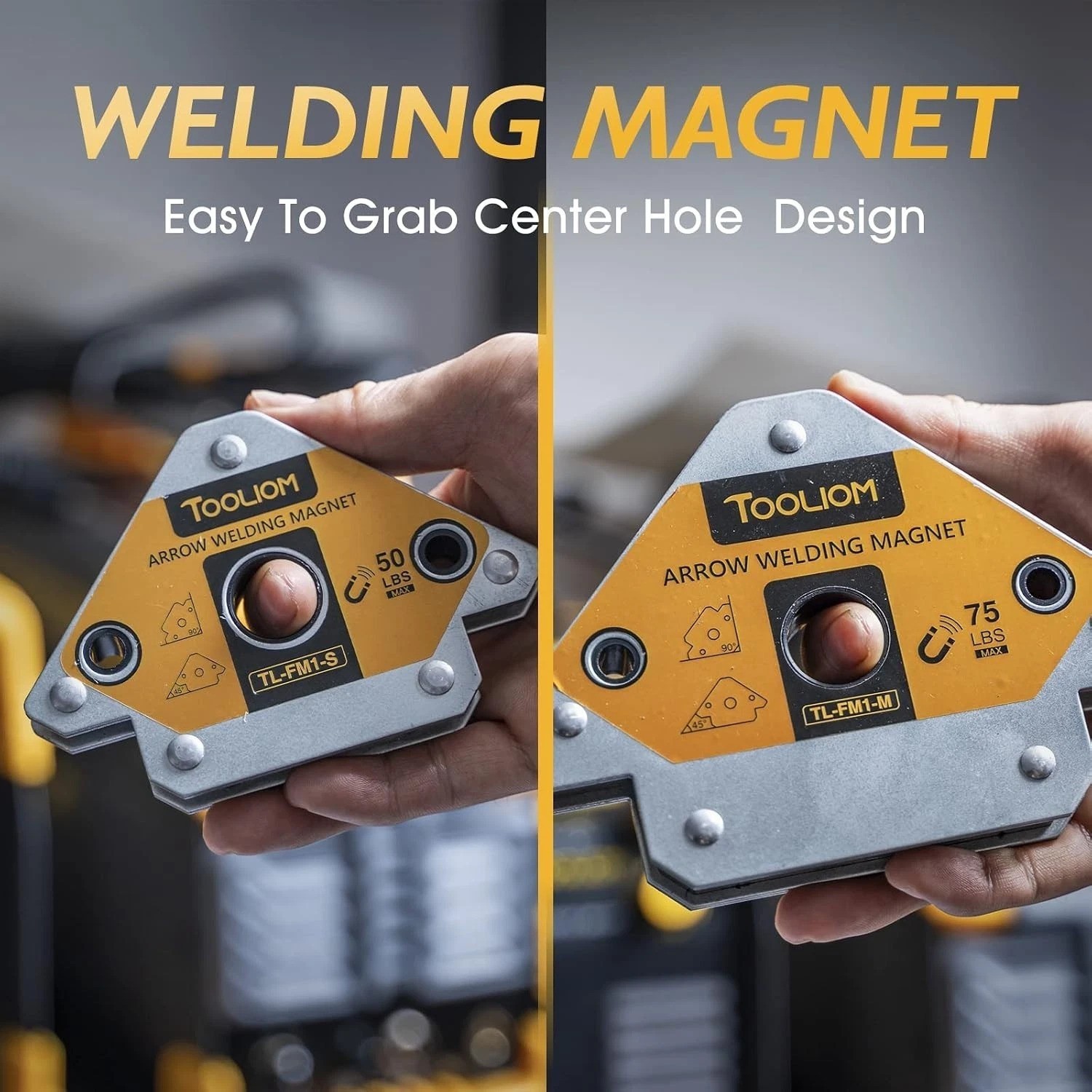 6-Piece Strong Hold Welding Magnet Set – Multi-Angle Stainless Steel Support
