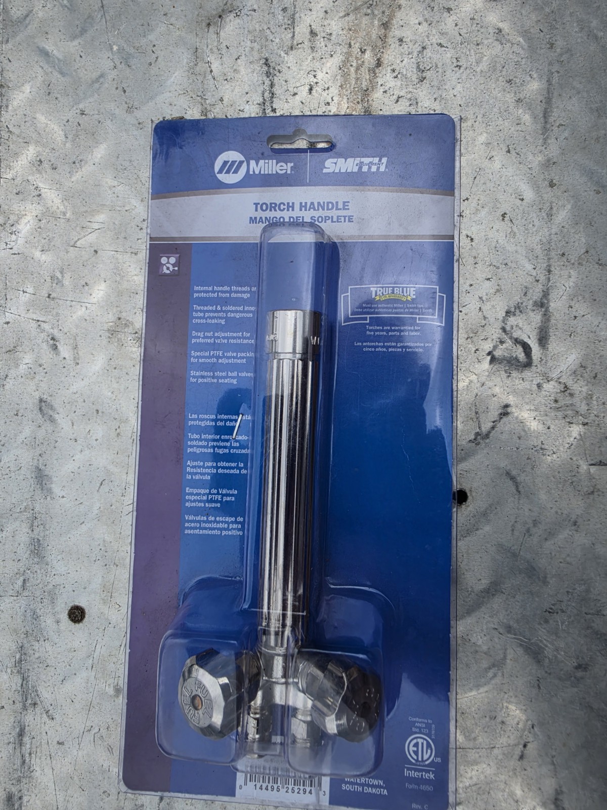 Miller WH200A Heavy Duty Torch Handle – Silver