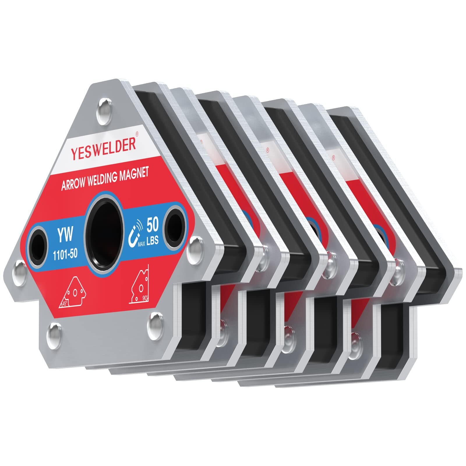 50 LB Welding Magnet-4 Pieces of Welding Holder 50 LBS Holding Power Welding