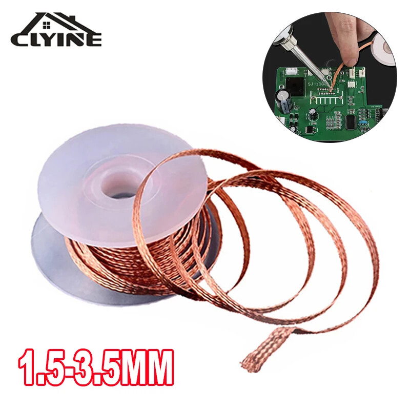 1.5-3.5mm Desoldering Mesh Braid Tape Copper Welding Point Solder Remover Wire