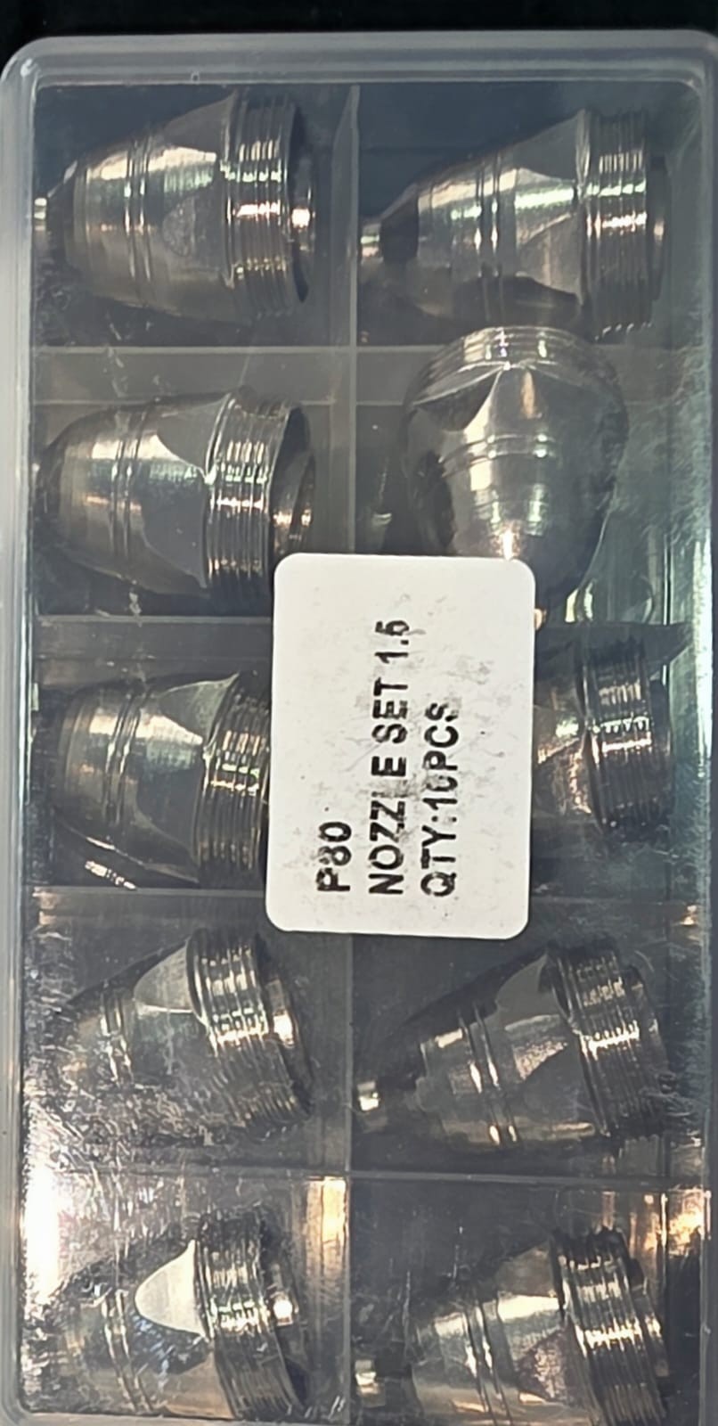 100pcs-P80 Plasma Electrode Tip Nozzle 1.5mm Cutter Torch For Air Plasma Cutting