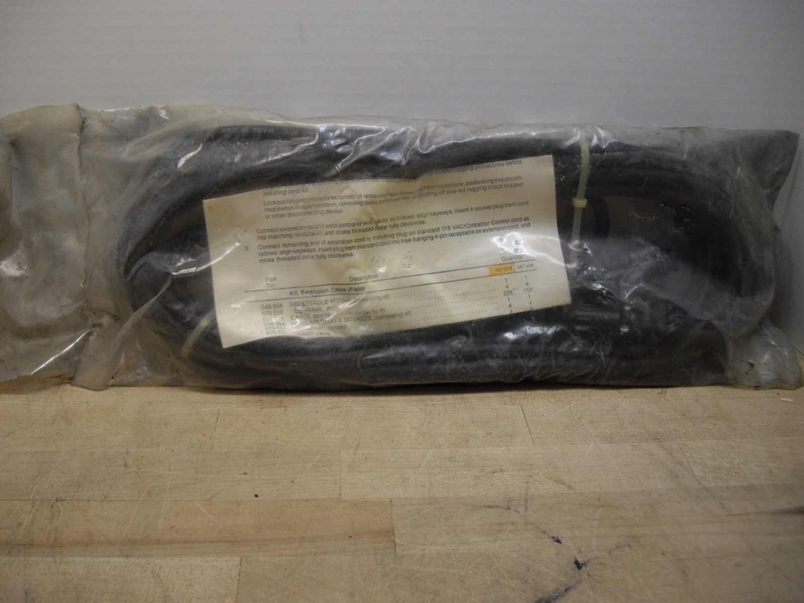 MILLER ELECTRIC 047813 25FT EXTENSION CABLE
