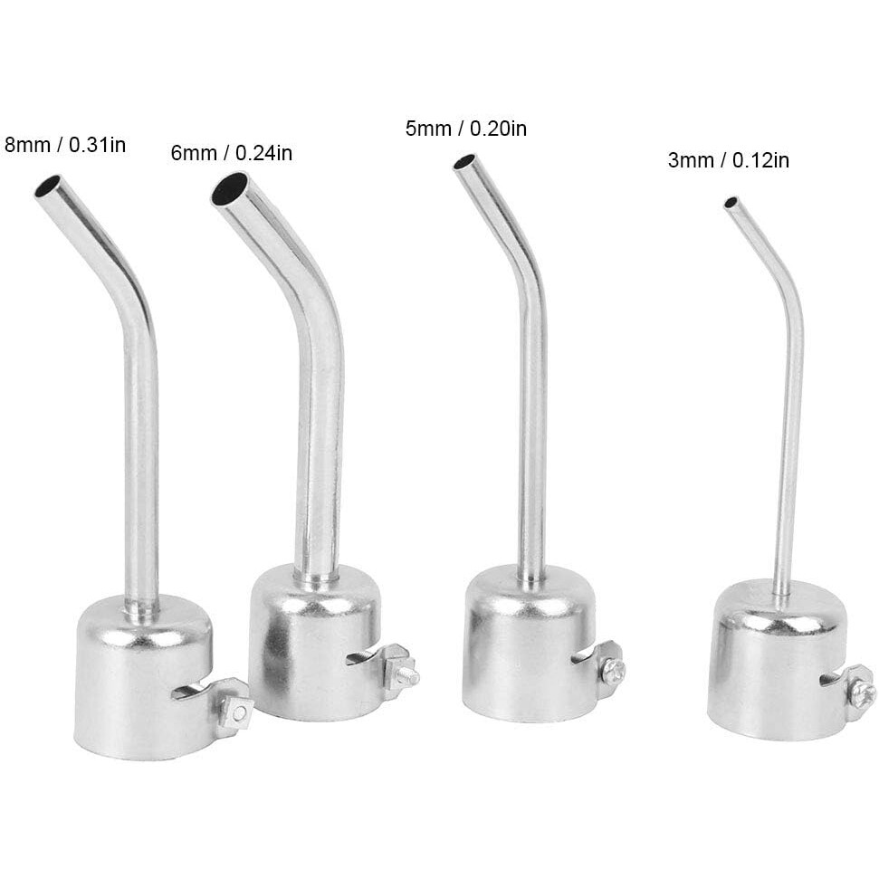 4pcs 3/5/6/8mm Hot Air Gun Nozzle Welding Soldering Accessories for 850 Heat Gun