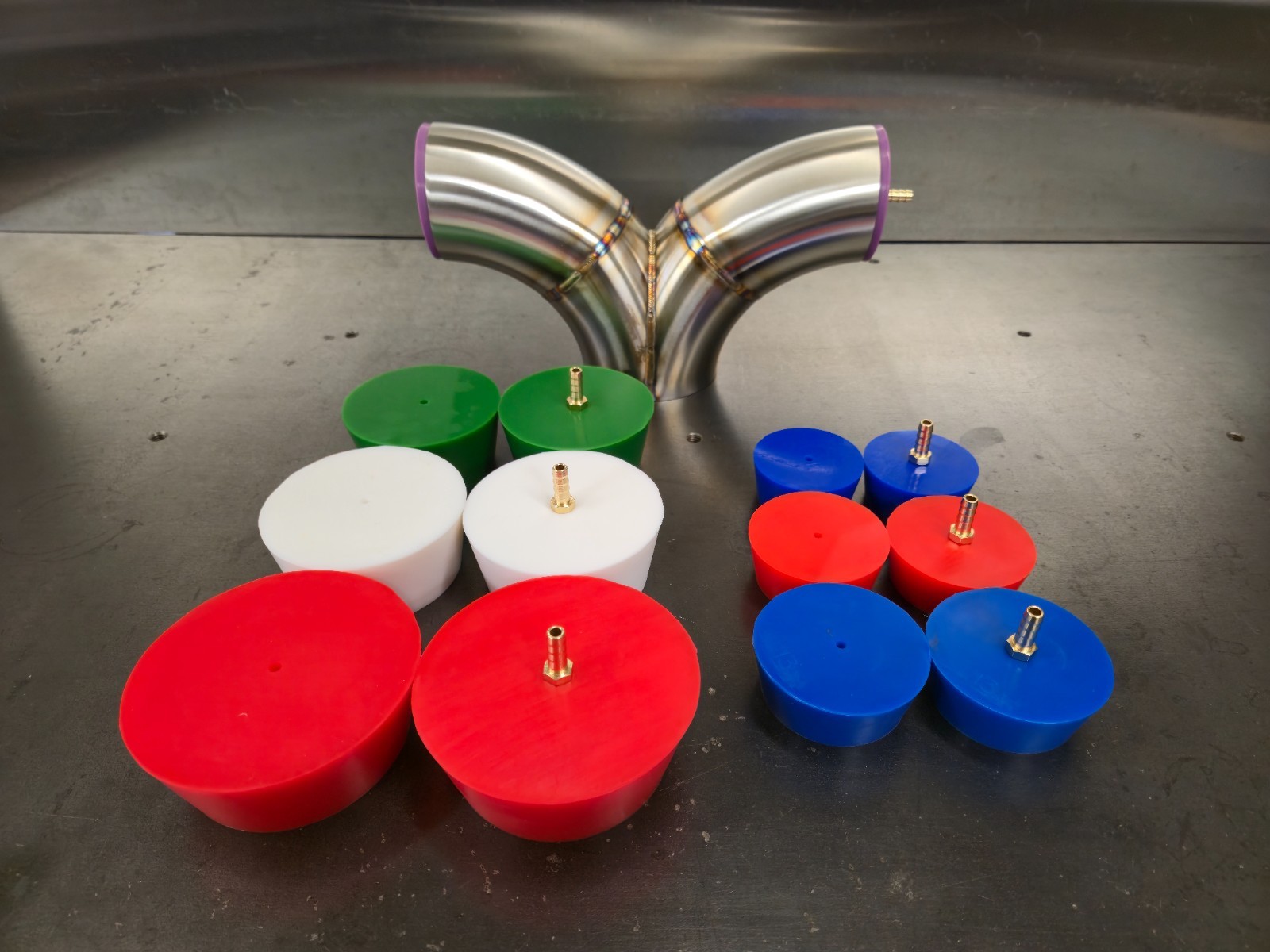 Silicone Purge Plug Kit 1-7/8 to 4 inch for Tig Welding Sanitary Stainless