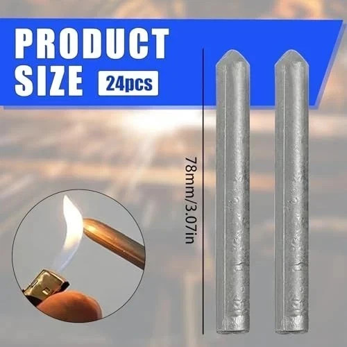 24 Pcs Low Temperature Universal Welding Rod Sticks Metal Easy Melt