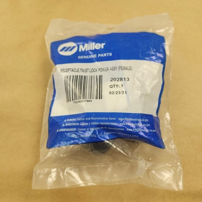 Miller Electric # 202813 Receptacle Twist Lock Power Assembly Female NEW