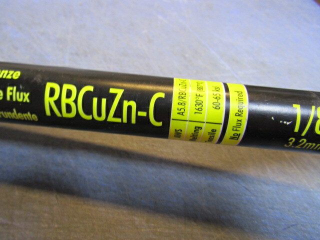 10 Rods KT Industries 1-5319 Flux Coated Bronze 1/8″ by 18” Oxy-Acetylene Rod.