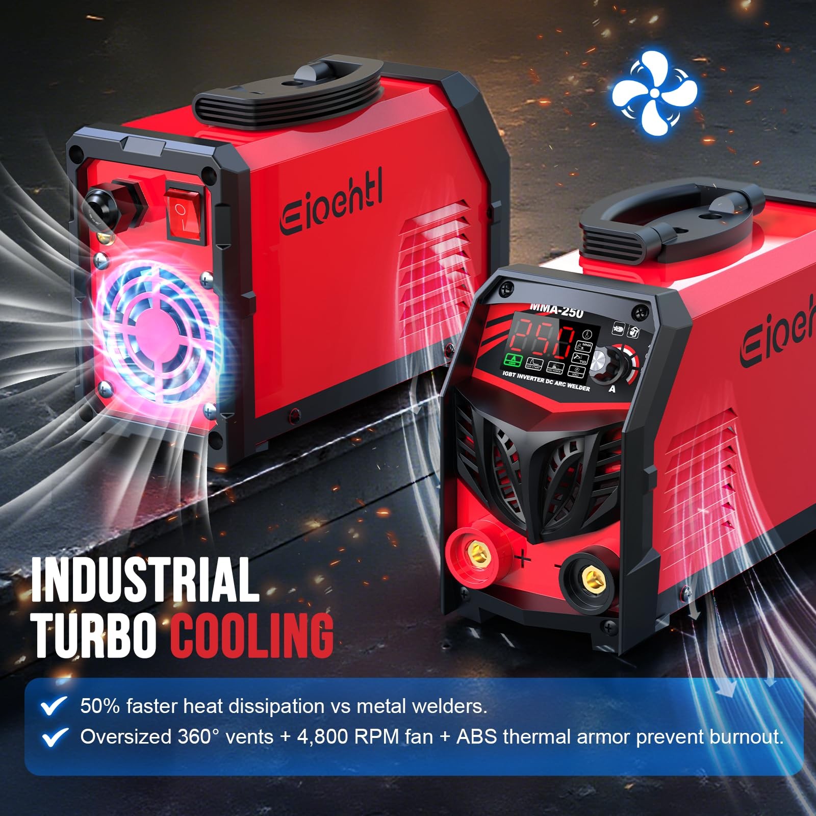 250Amp Stick Welder 110V/220V Dual Voltage, with LED Display ARC Welding…