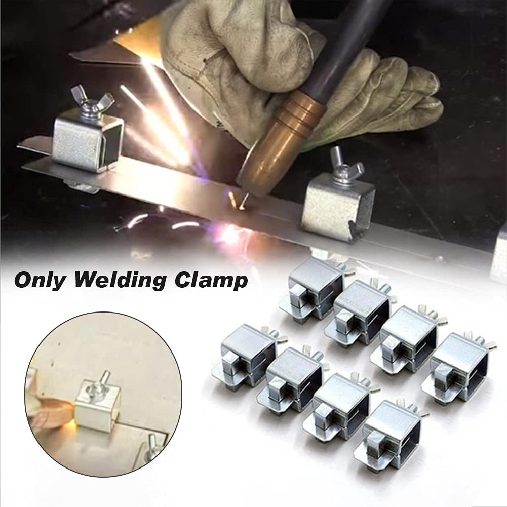 Butt Welding Clamps, 8Pcs Multifunctional Small Butter-Fly Shaped Auto Body Pane