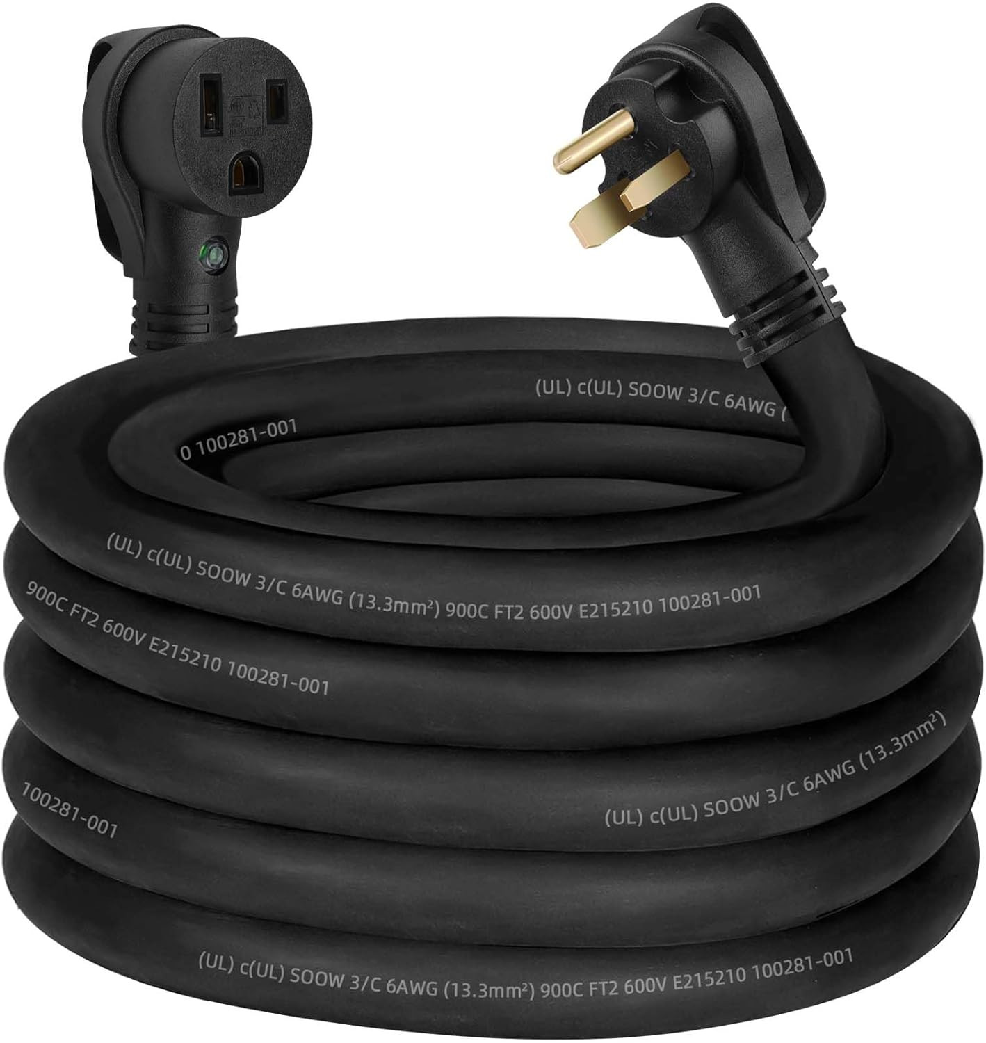 Welder Extension Cord 6 AWG 6/3 SOOW Cord,50 Amp Welding Power Extension 250V NE