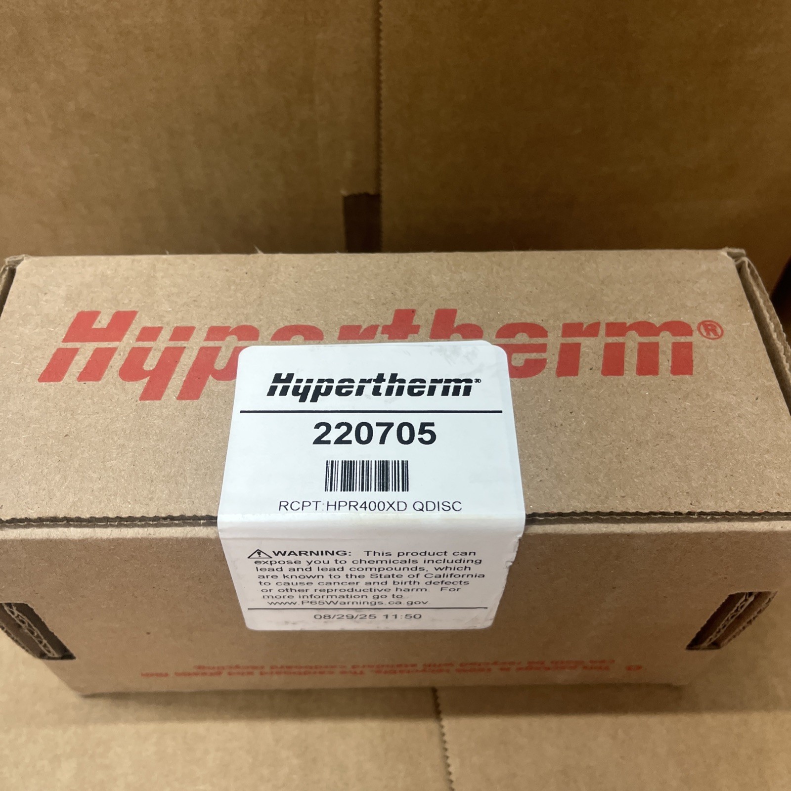 HYPERTHERM 220705 RCPT HPR400XD QUICK DISCONNECT RECEPTACLE BRAND NEW IN BOX
