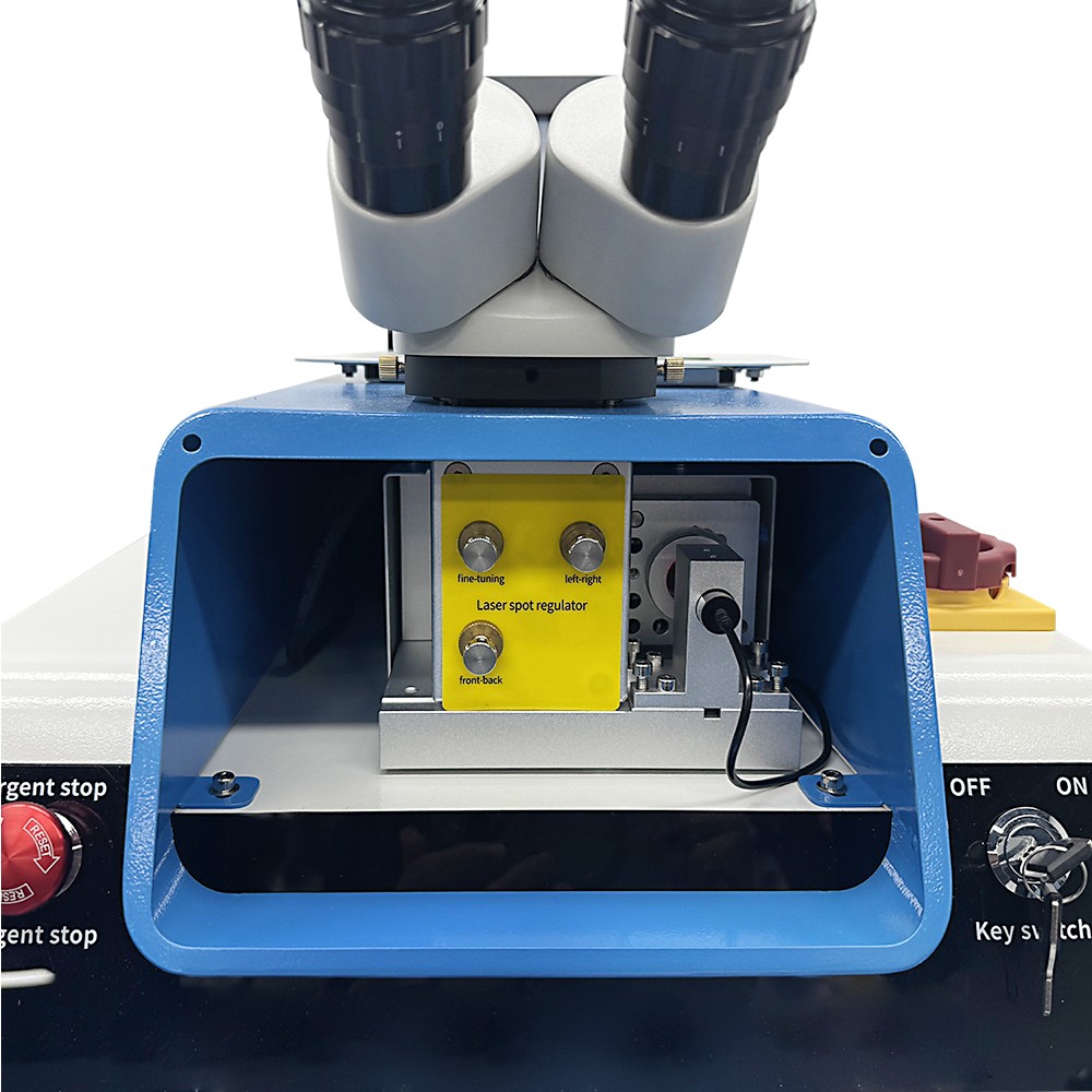 200W 160J Jewelry Spot Laser Welding Machine HD Microscope CCD with 5.5L Chiller