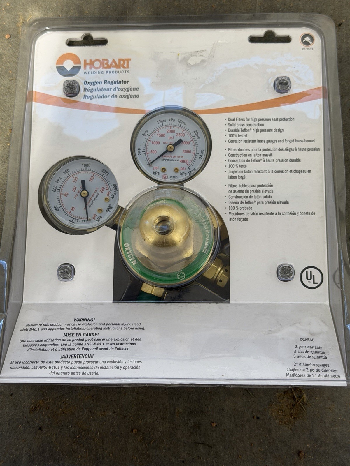 Hobart Oxygen Regulator 770503