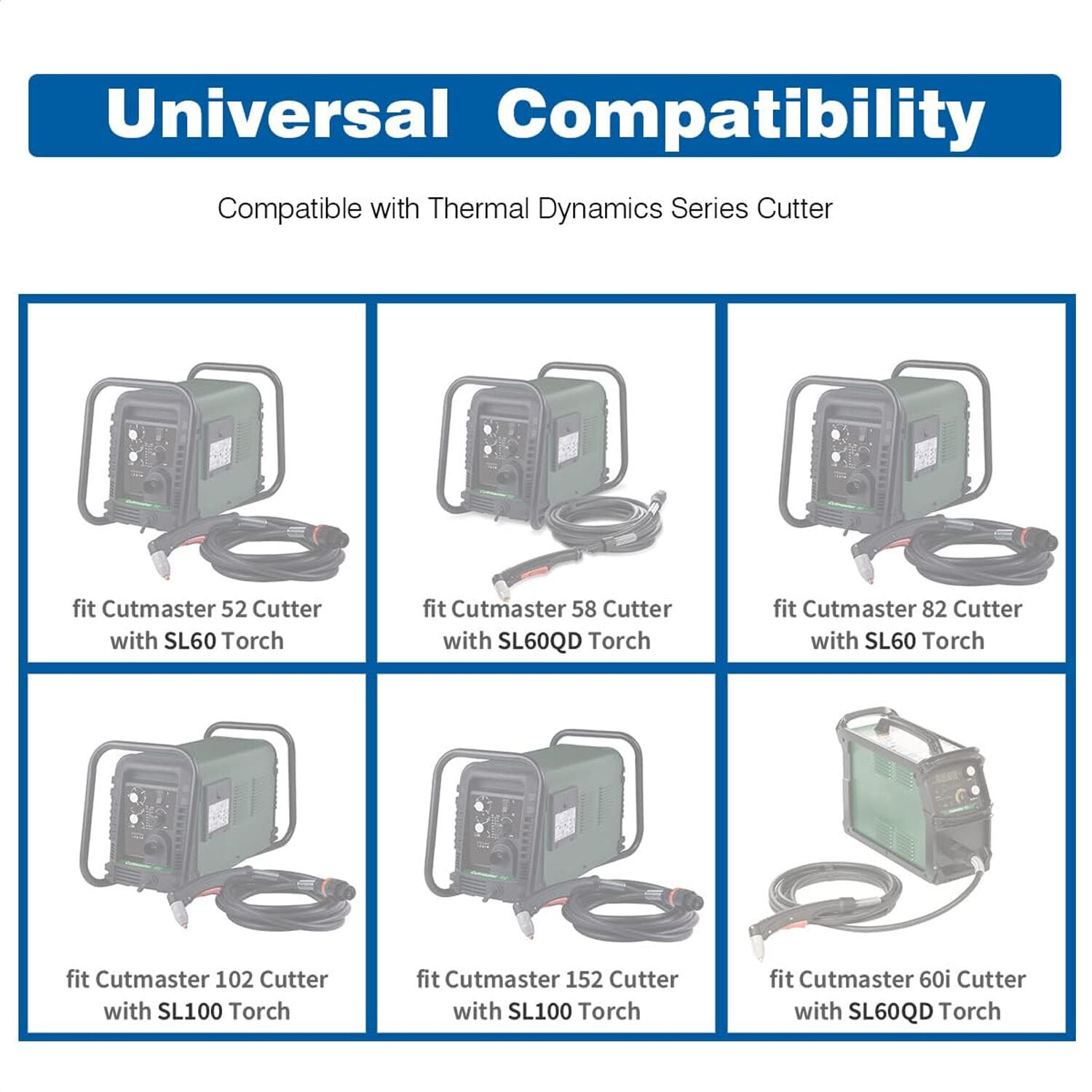 20x Plasma Consumables Kit Fits Thermal Dynamics SL60-SL100 60Amp PK20 9-8215