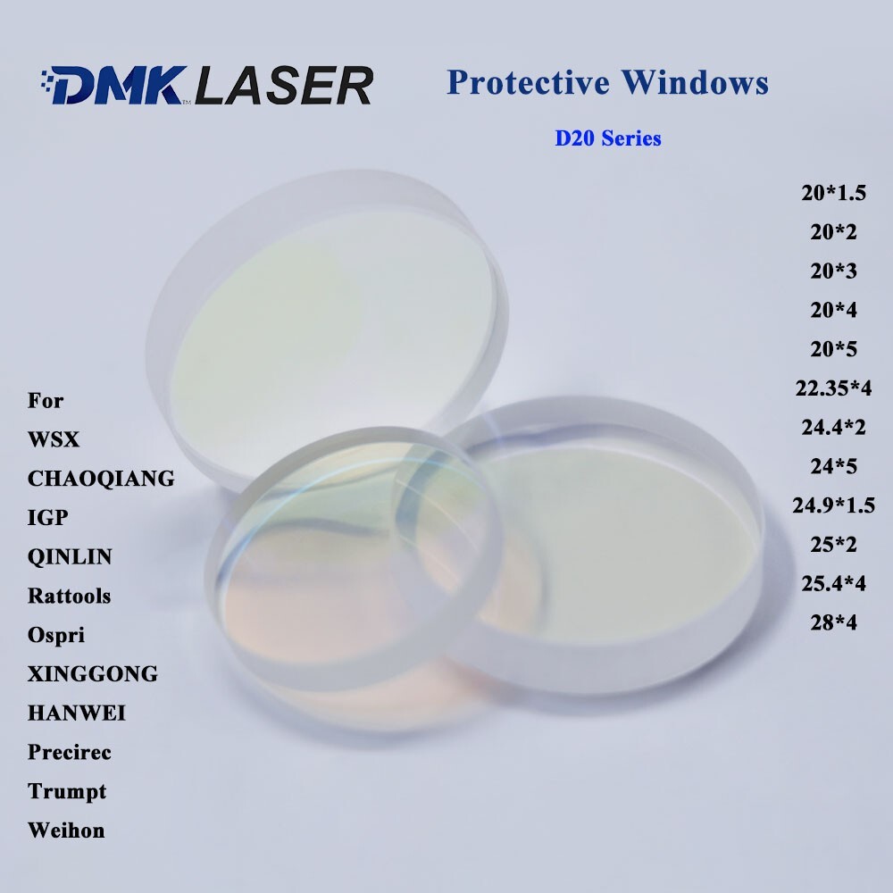 D20 Laser Protective Windows Lens For CQWY QILIN Relfar Laser Welding Gun Head