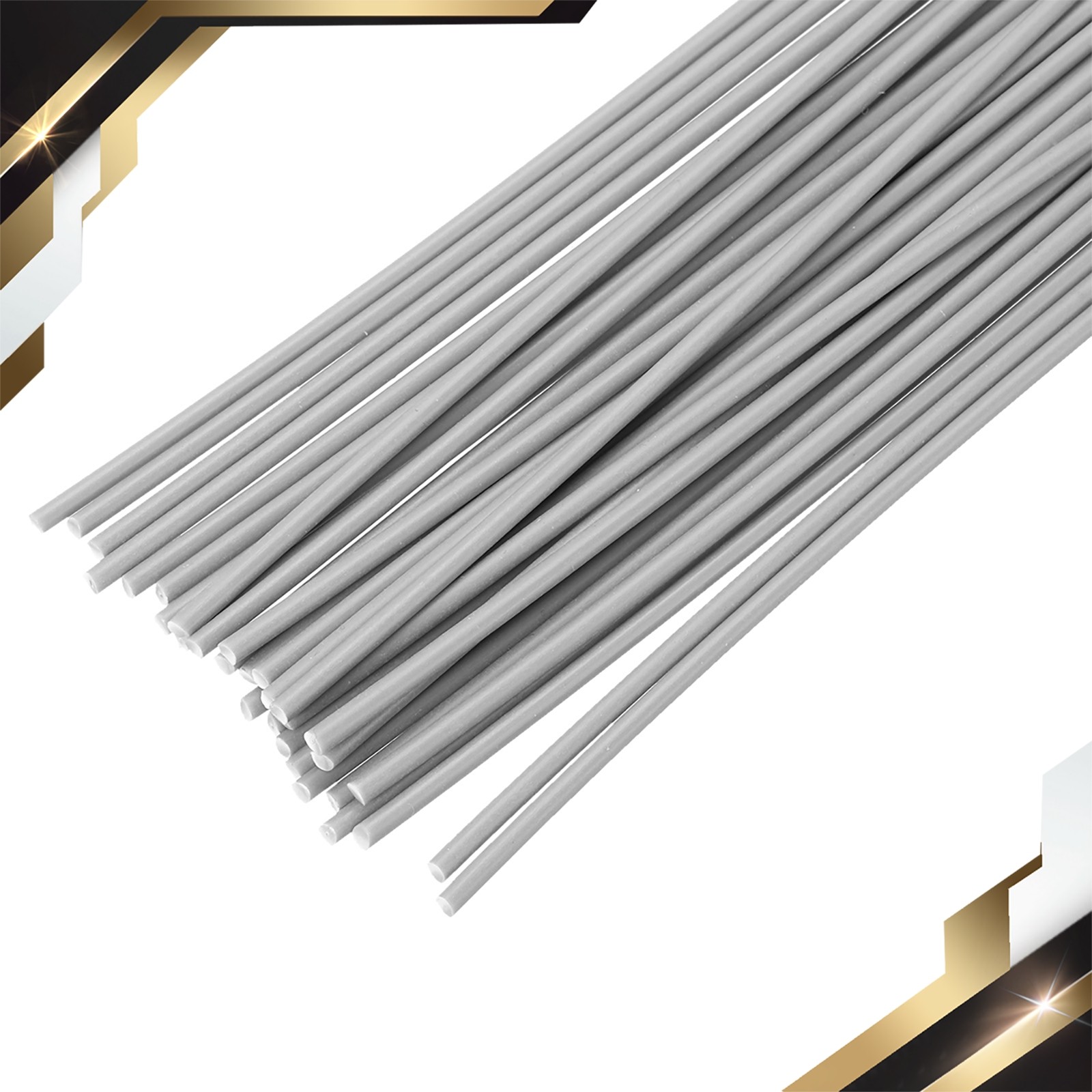 50pcs 8″ Plastic Welding Rods TPO Welding Strips Welder Rods Grey
