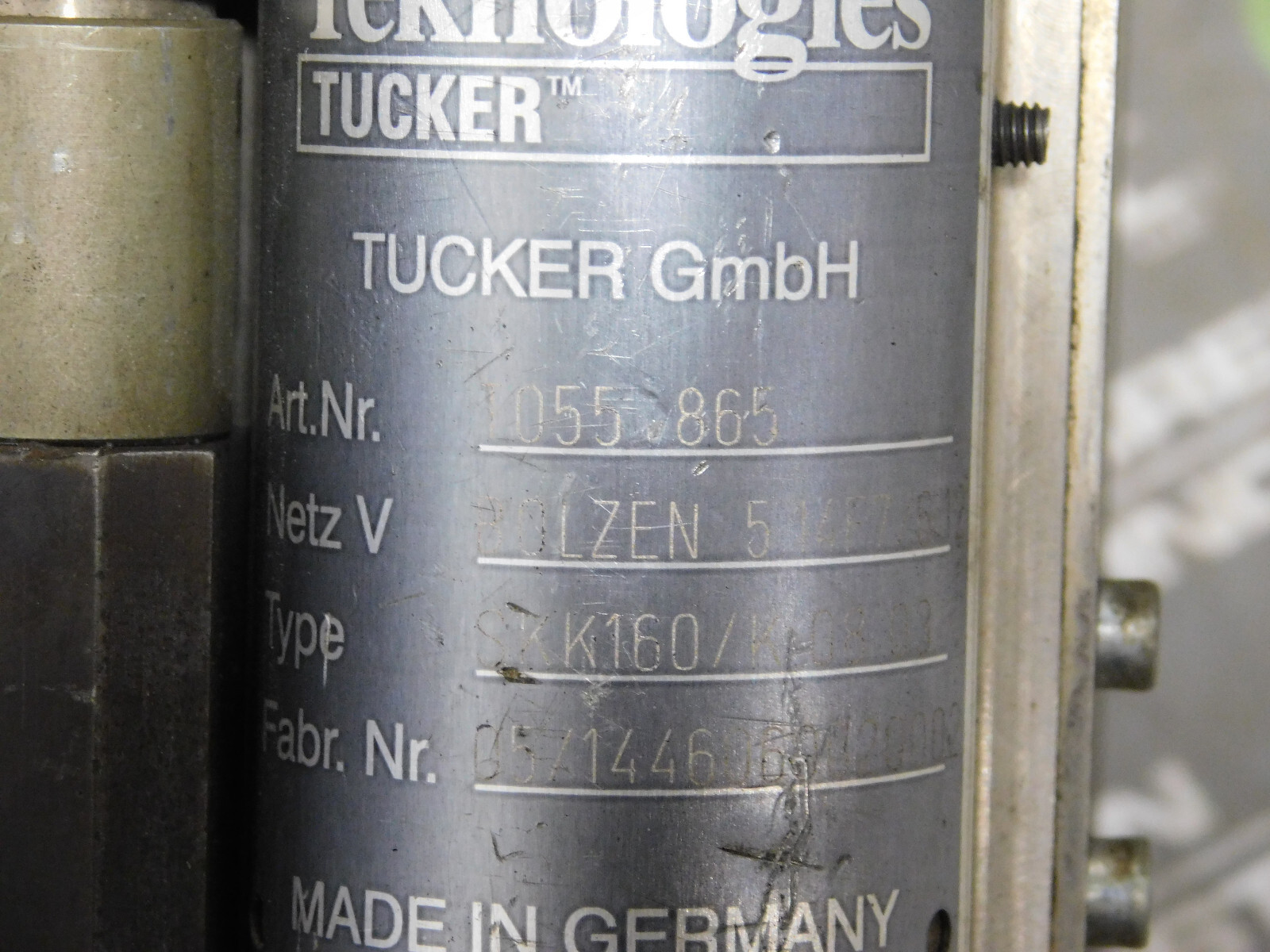 USED Emhart Teknologies Tucker T055 865 Stud Welding Gun Netz V Bolzen 514F7/6