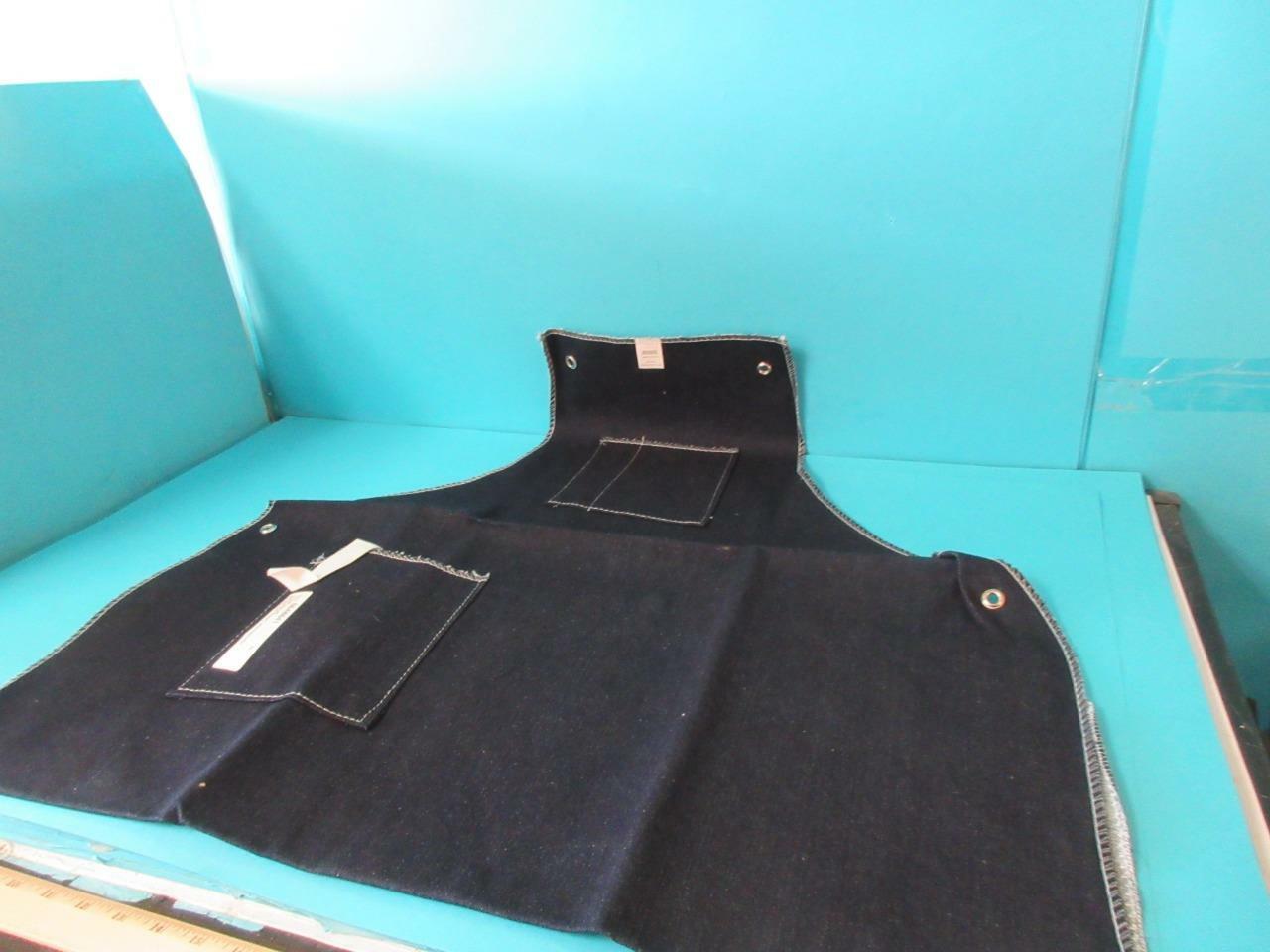 4 Ansell Blue Denim Three Pocket Shop Apron One Size (28″” x 42″) Model RN 49636