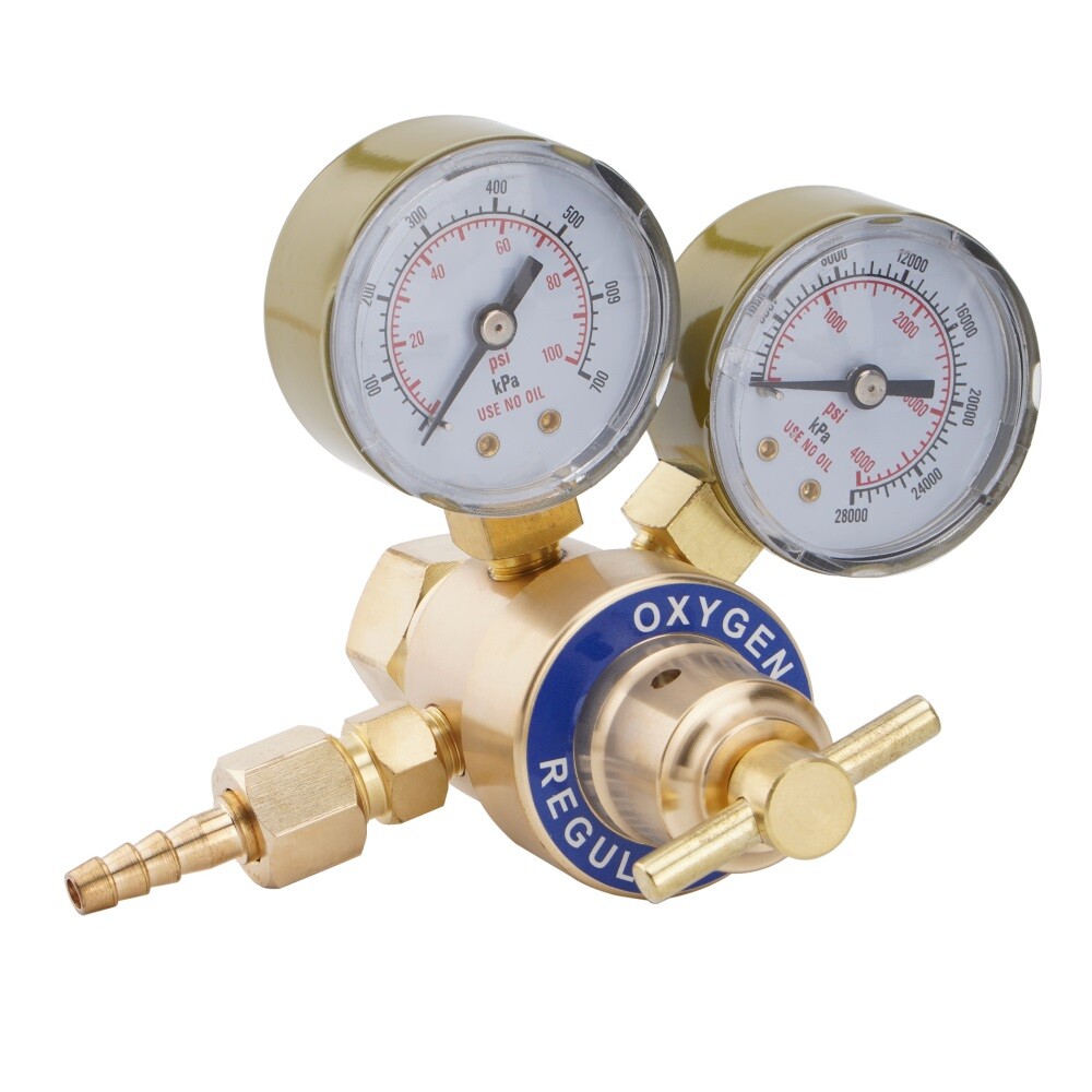 Oxygen and Acetylene Regulators Welding Gas Gauges Pair CGA540 and CGA200