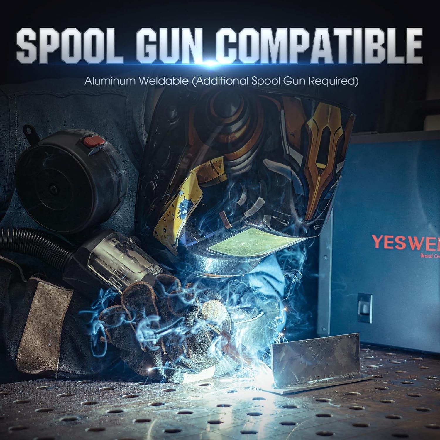 5-in-1 Plasma Cutter Welder Combo, MIG/TIG/Stick/CUT, Multi-Process Machine