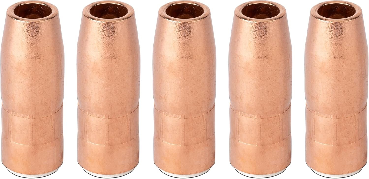 5PK Mig Gun N-A5818CM Nozzle 5/8″ 15.9mm Recess For Mliier MDX250 AccuLock S Tip