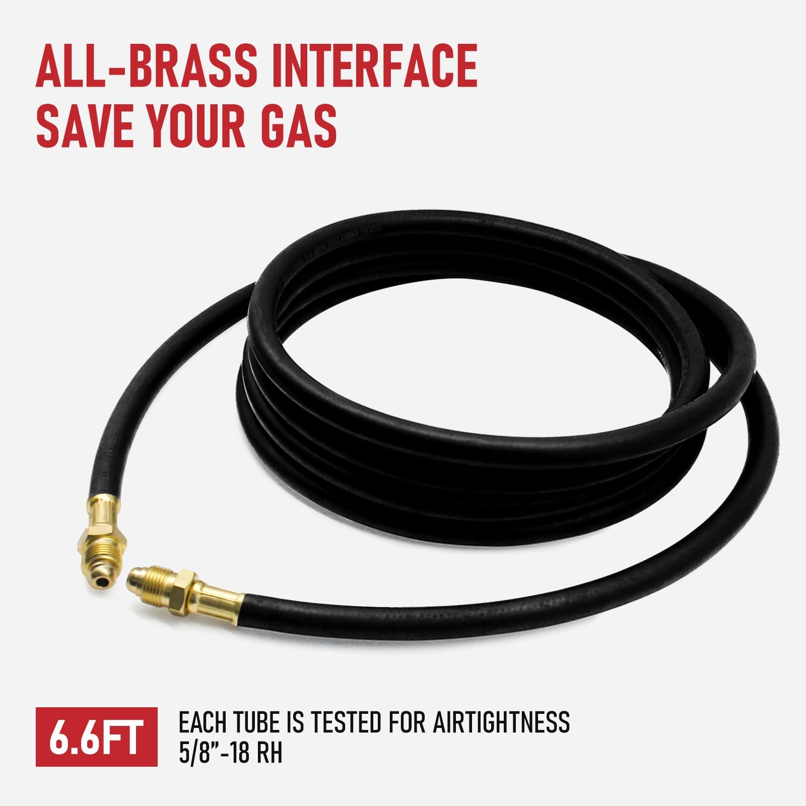 RX WELD Argon Regulator for MIG TIG Weld, CGA580, 6.6FT Hose