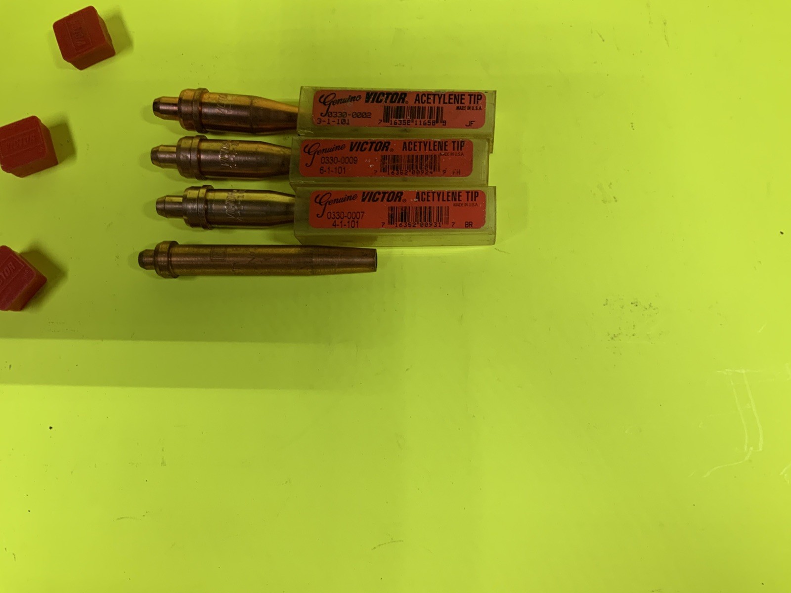 Victor Cutting Torch Set CA25 Attachment WH26FC Handle &4 tips