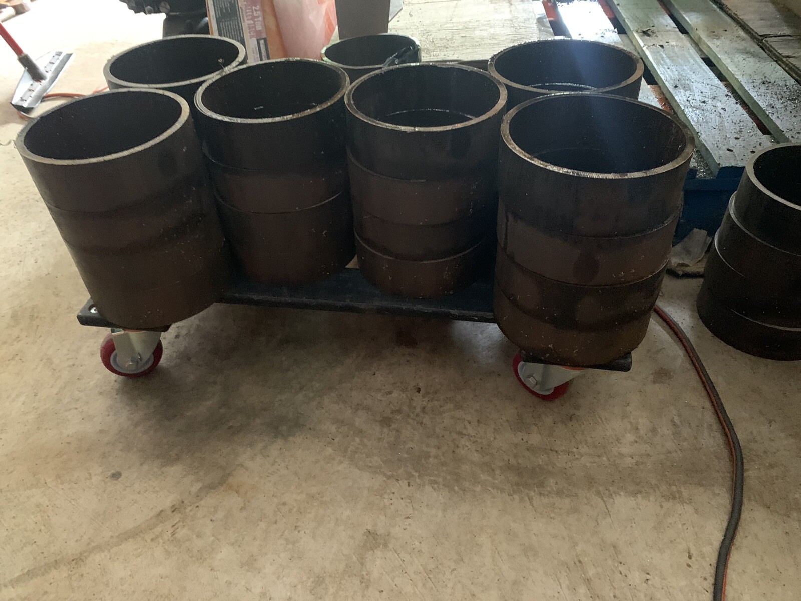 8” X 2” Schedule 40 Pipe Collar Ring For Welding CouponsS 9 Ring Collars