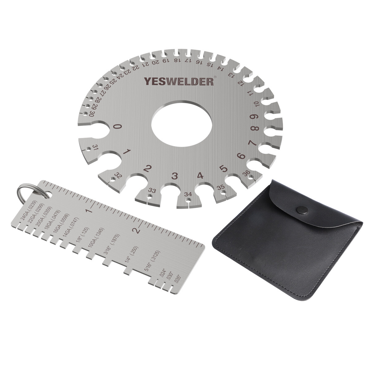 Round Dual Sided Metal Sheet Guage & Metal Sheet Thickness Gauge Stainless Steel