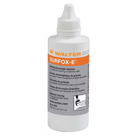 Walter Surface Technologies 54A041 Etching Solution, 3.4 Oz.