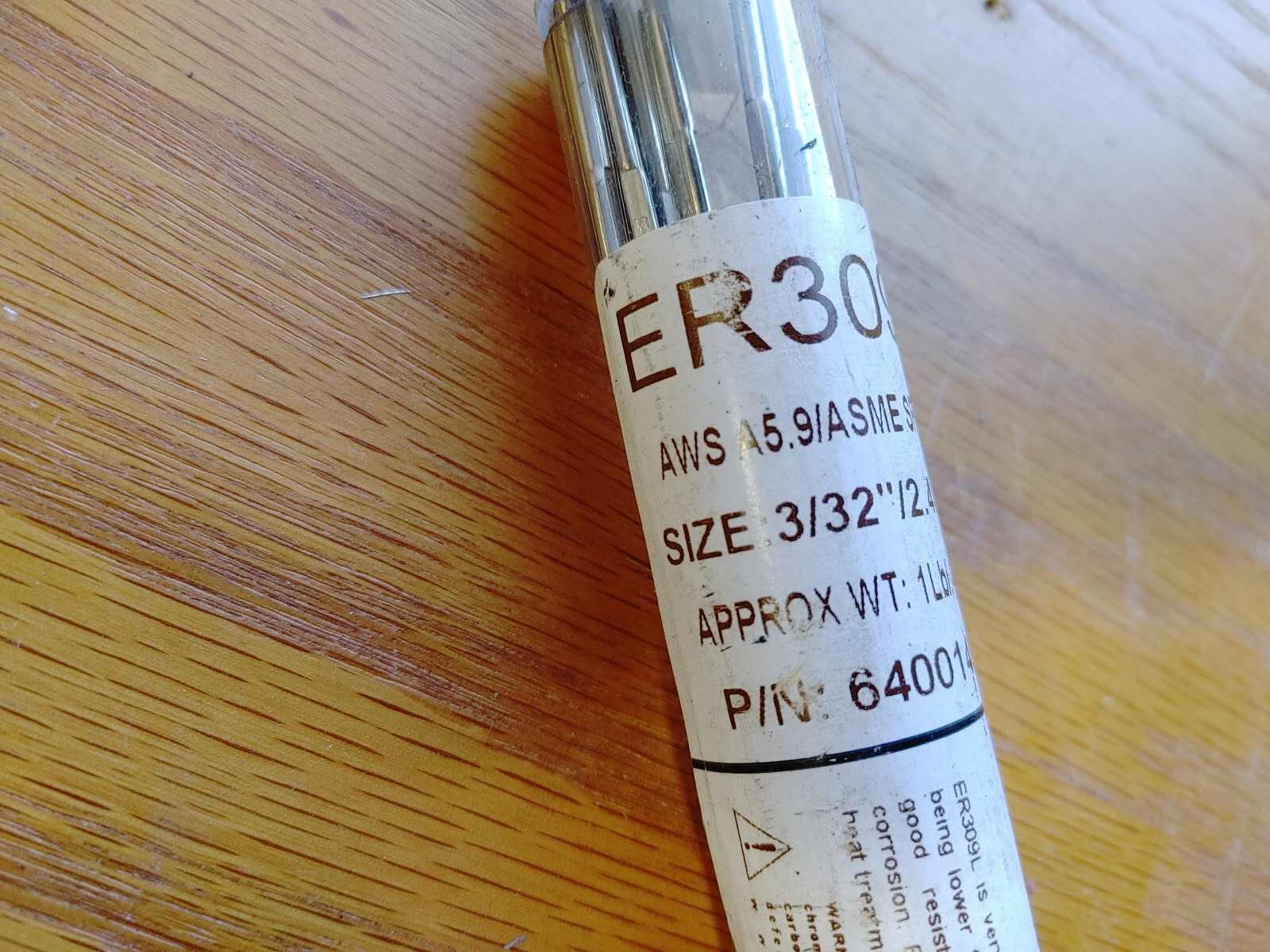 Radnor 64001493 3/32″ X 36″ ER309/309L ER309L Stainless Steel TIG Rod 1lb (T1CE)