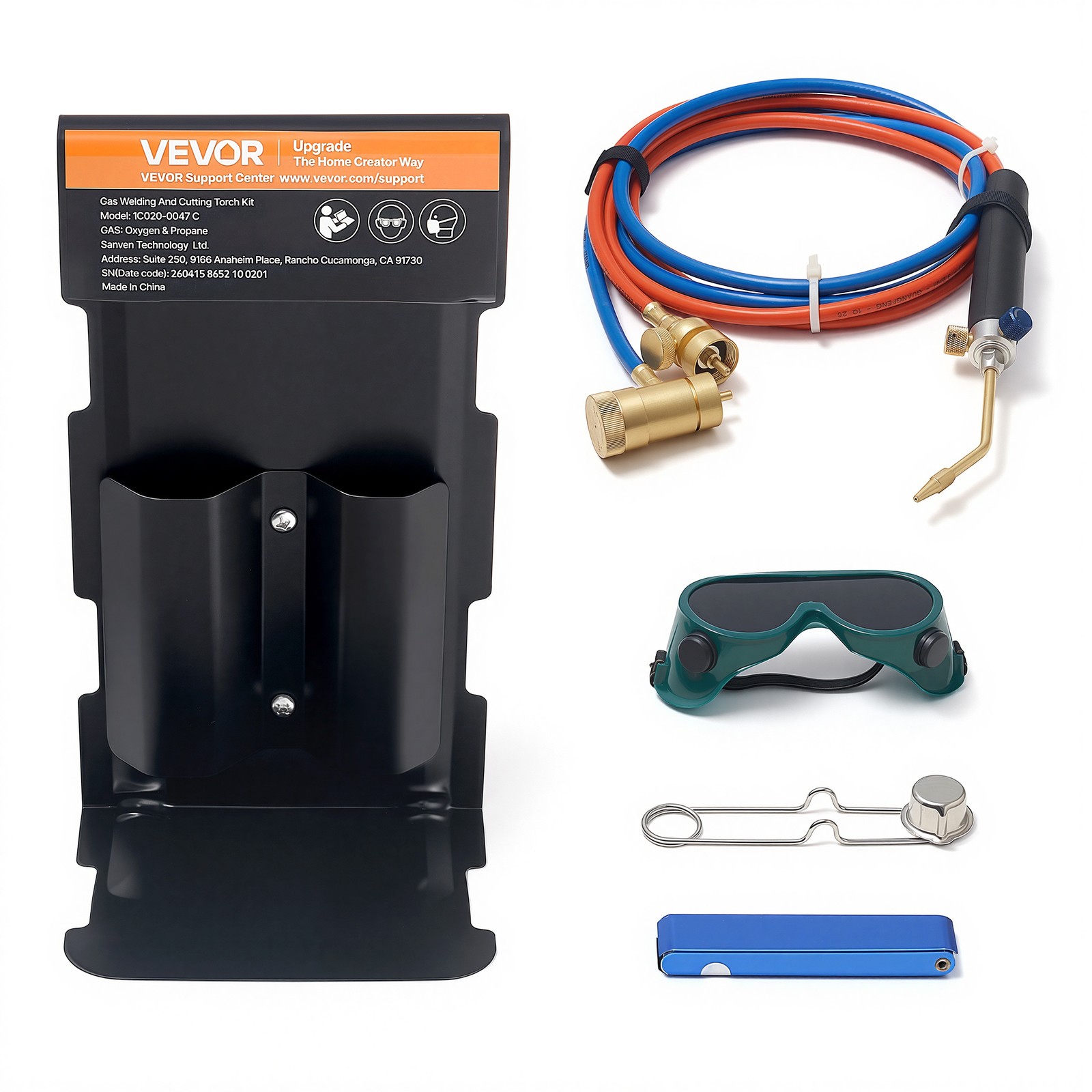 VEVOR Oxygen Propane Torch Kit Brass Welding Brazing Torch for Oxygen MAPP Gas