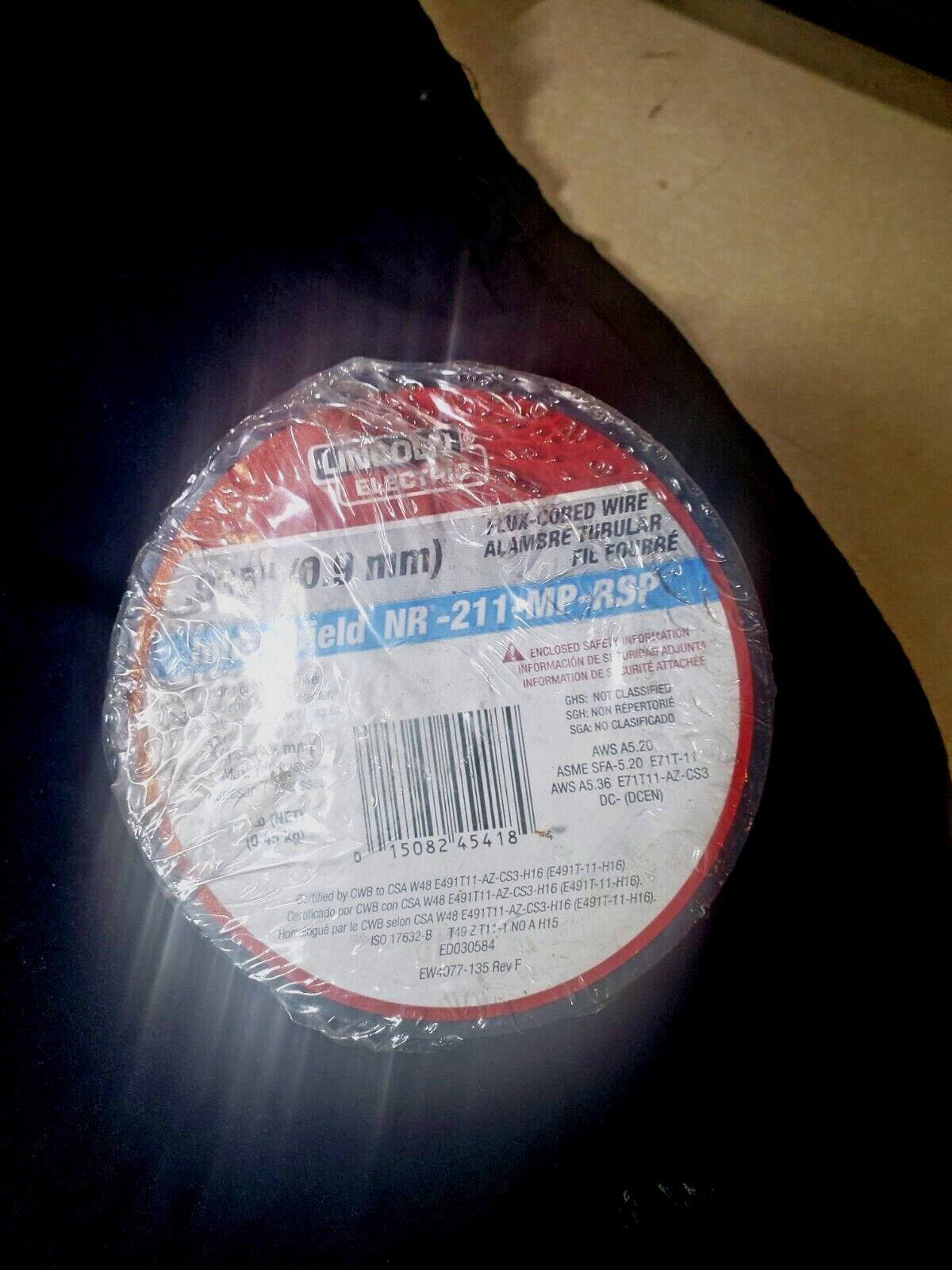 Lincoln ED030584 .035 NR-211 1 lb Inner Shield Flux Core Welding Wire