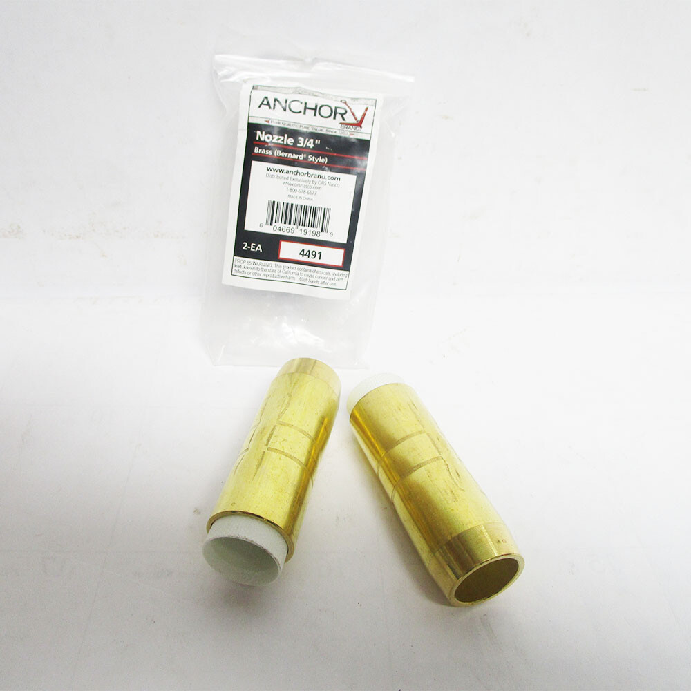 ANCHOR BRAND BERNARD STYLE 3/4″ BRASS NOZZLE 2PK