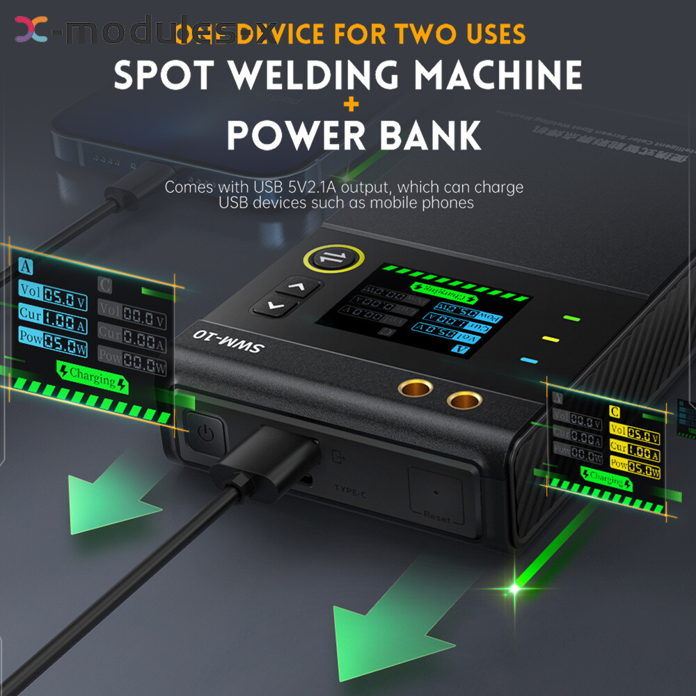 FNIRSI SWM-10 18650 Battery Welding Machine Portable Spot Welder Machine USA