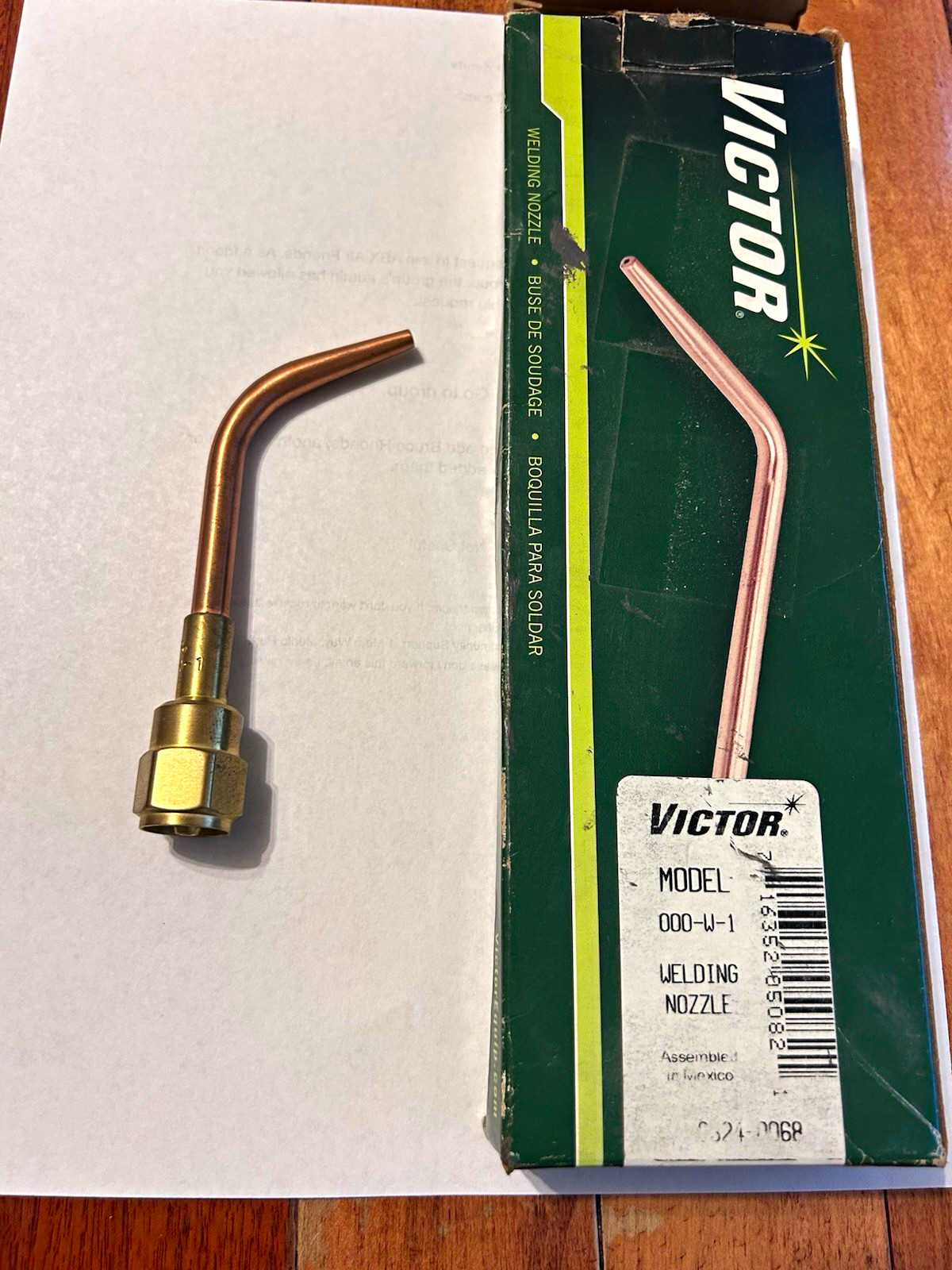 Victor Welding Nozzle Torch Tip Model 000-W-1
