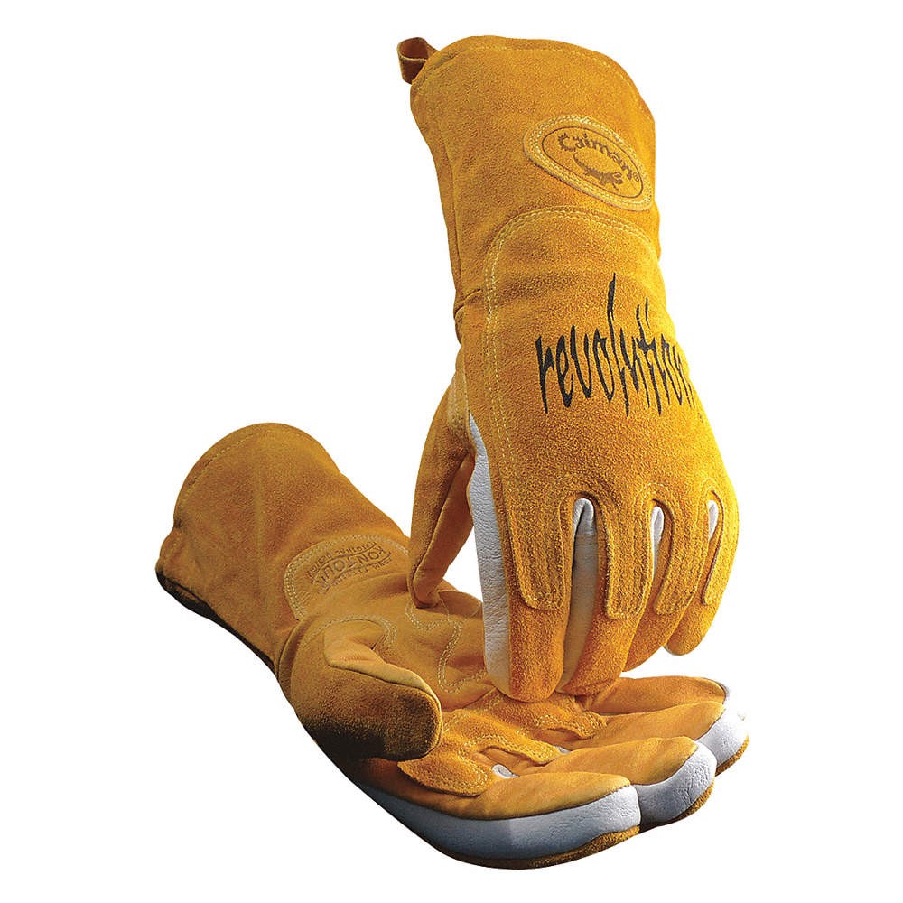 CAIMAN 1812-6 Welding Gloves,MIG,Stick,XL,PR 23J987
