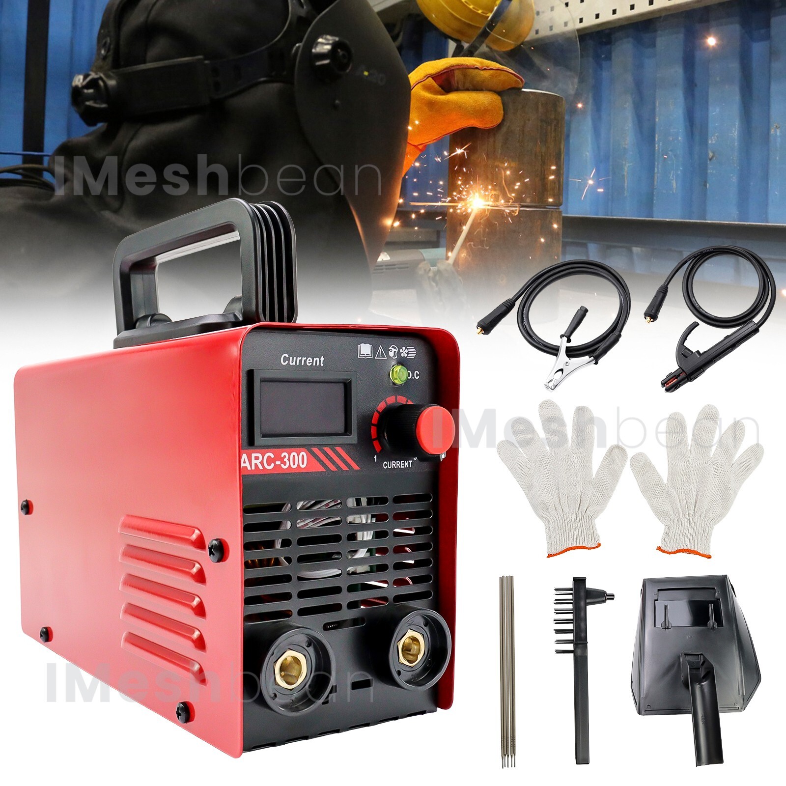 Mini IGBT ARC Welding Machine Inverter DC MMA Electric Welder Stick 110V -300AMP