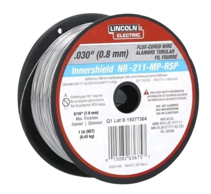 Lincoln Electric Innershield NR-211-MP-RSP Flux Cored Wire .030” (0.8 mm)