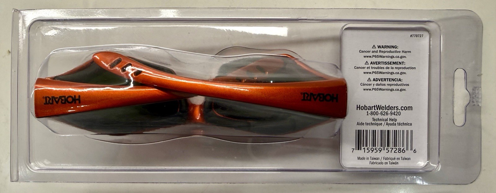 Hobart Safety Glasses Shade 5 Lens Orange Frame – 770727
