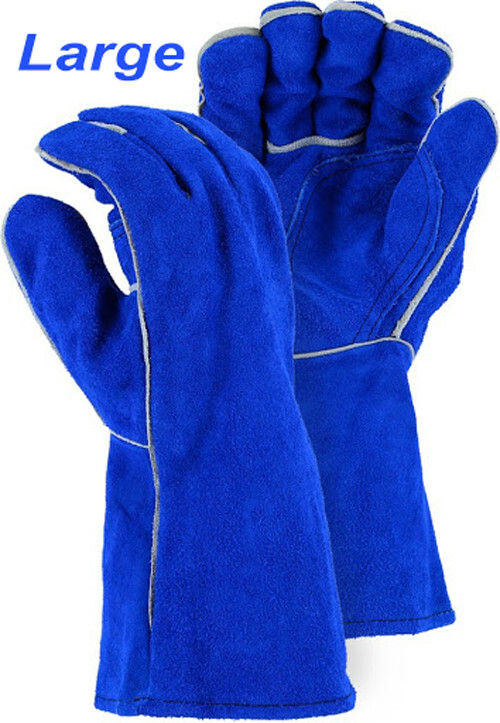 Majestic 2514BLT Leather Welders Glove Reinforced Thumb Strap LARGE 1 PAIR, NEW!