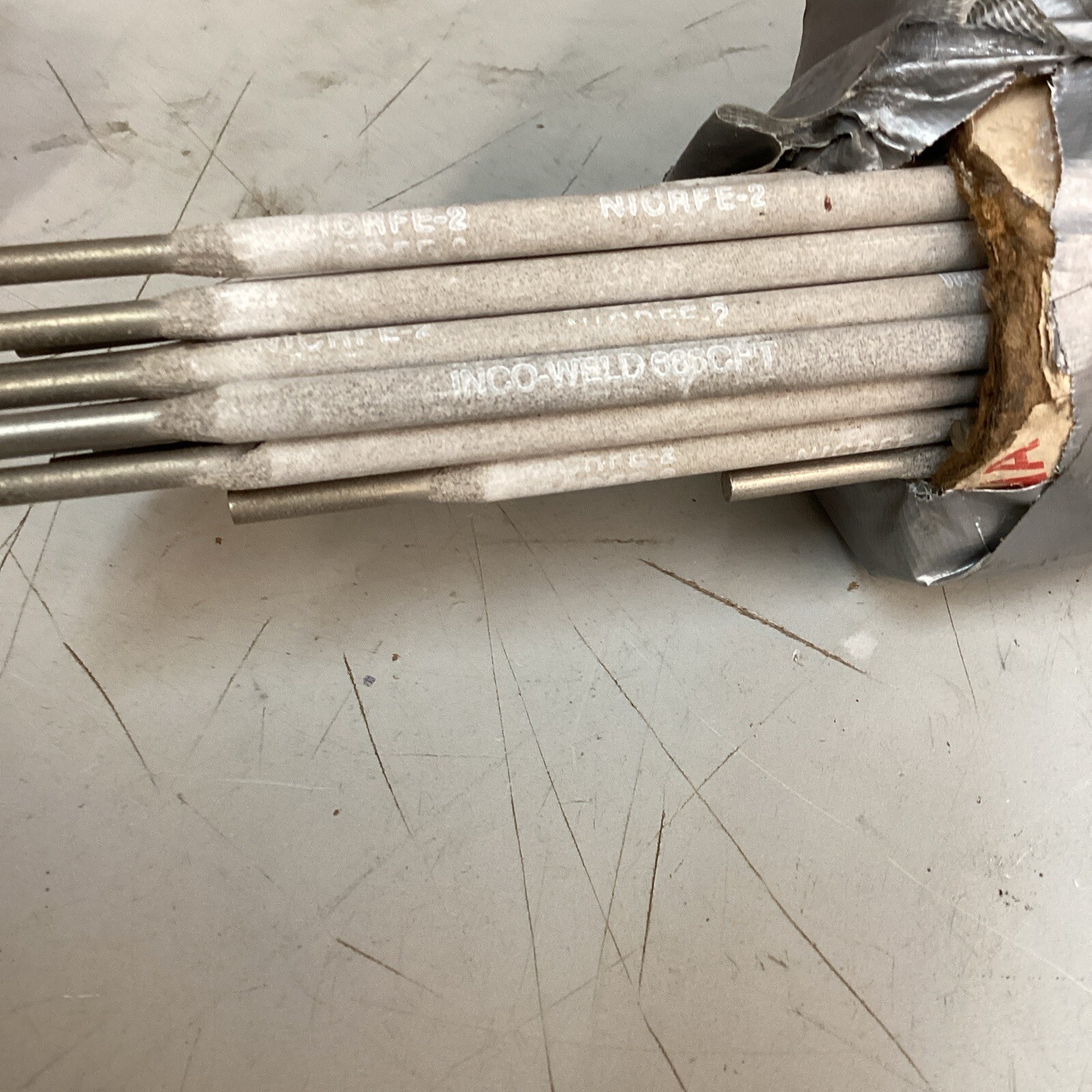 9lb. Can Of 1/8×14” Inco Alloys International #NICRFE-2 Inco-weld Electrodes