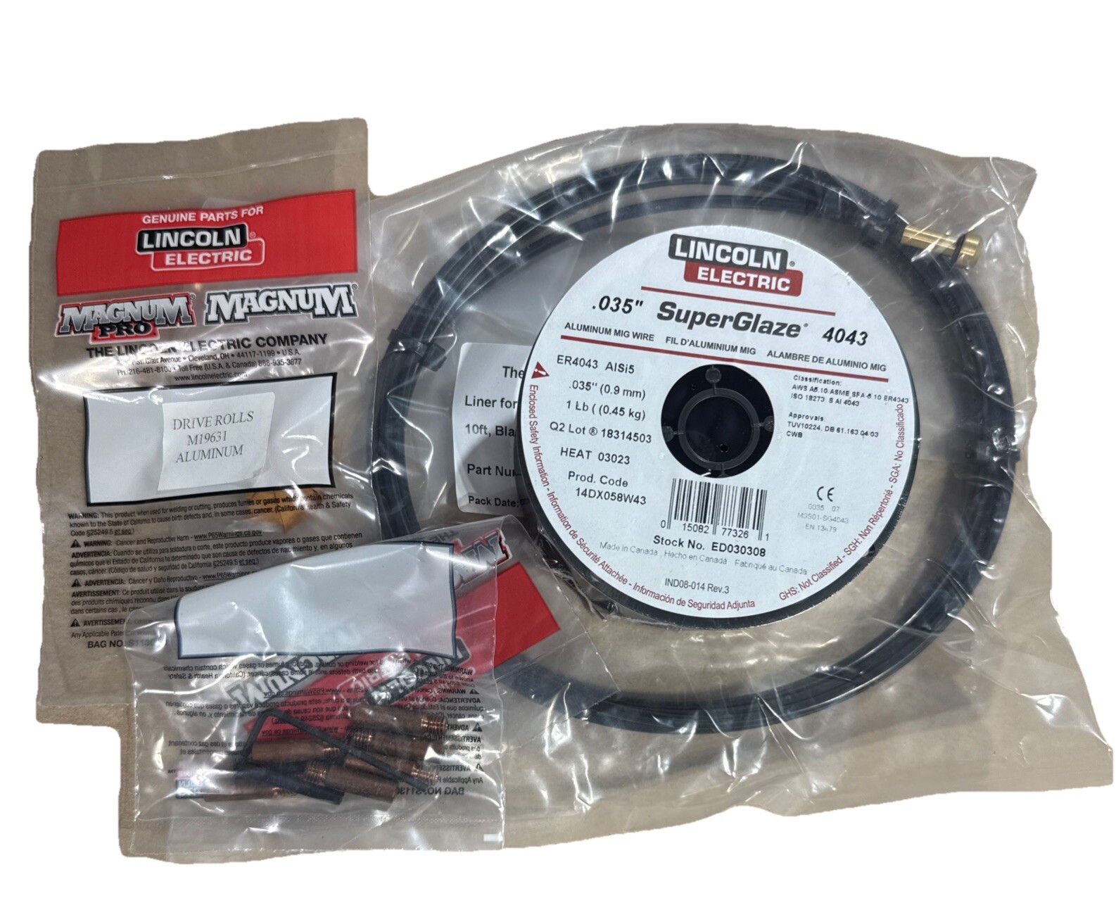 Lincoln Electric K664-2 Aluminum Welding Kit .035 in