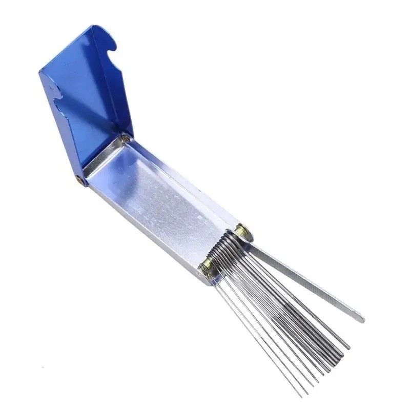 Blue Metal Shell 13 in 1 Welding Torch Nozzle Tip Cleaner For Welder Soldering