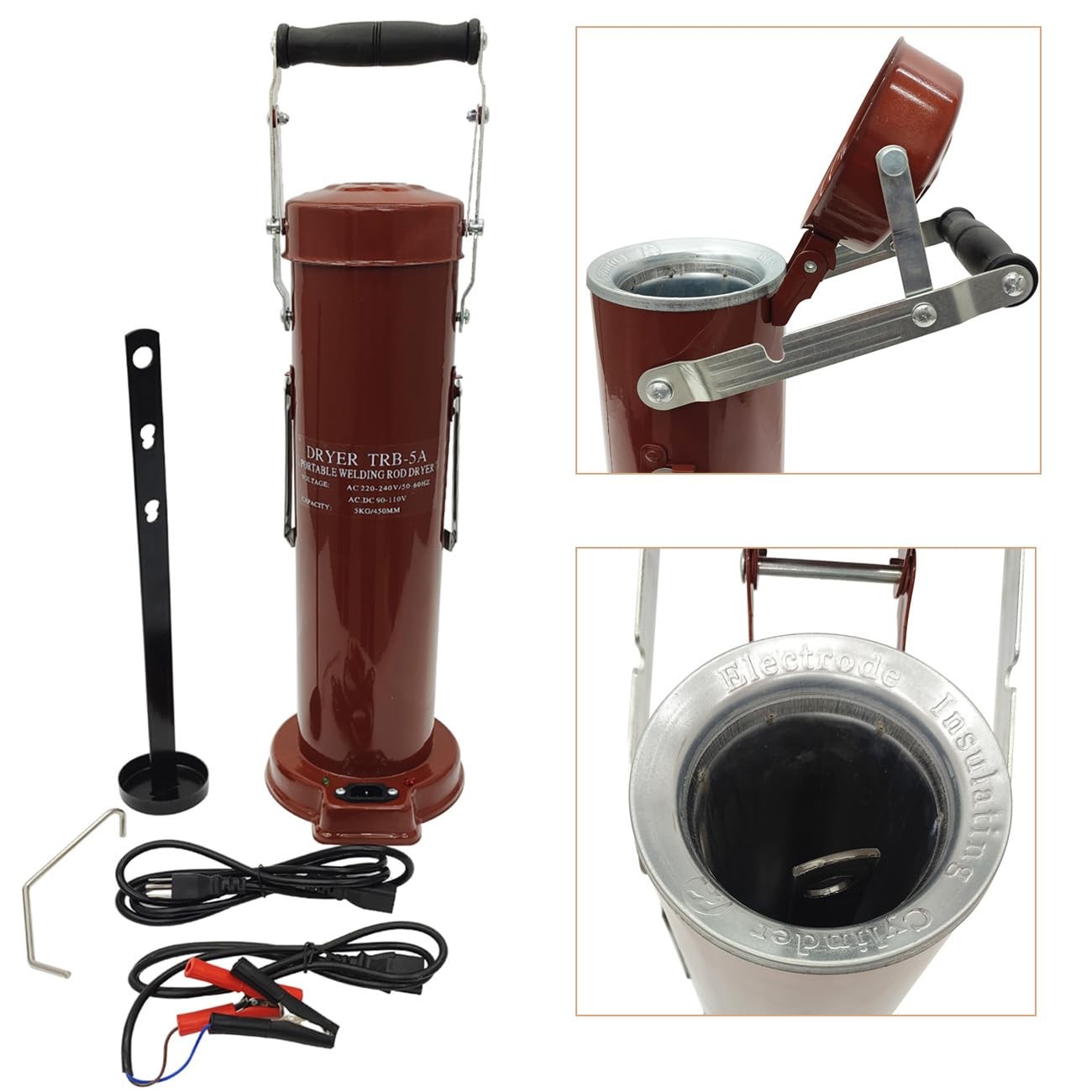 PreAsion Portable Electrode Drying Oven Heavy-Duty Welding Rod 5KG/11LBS